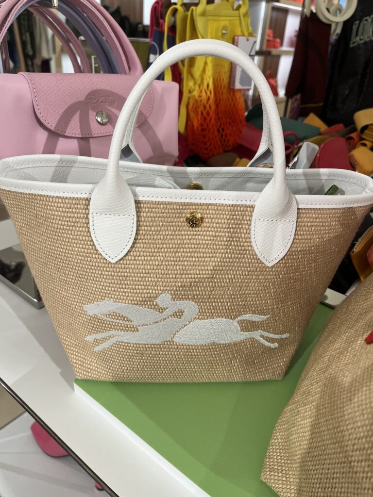 Bolso Longchamp Le Panier Small en color blanco
