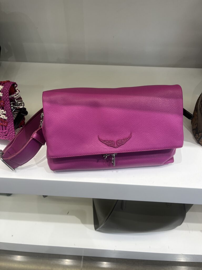 Bolso bandolera piel Rocky Fucsia Zadig&Voltaire